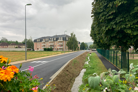 Photo d'un projet d'aménagements urbains et paysagers